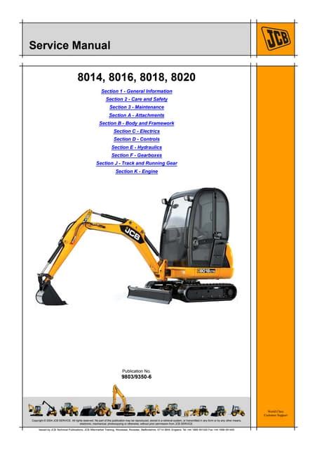 jcb 8018 mini service manual